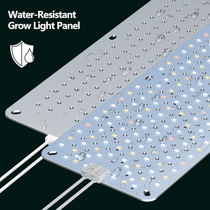 Grow Lights for Indoor Plants Full Spectrum,High PPFD 1152LEDs Plant Lights with 4/8/12/16/20H Timer, Flexible Series & Parallel Connection for Indoor Growing(6 Pack).