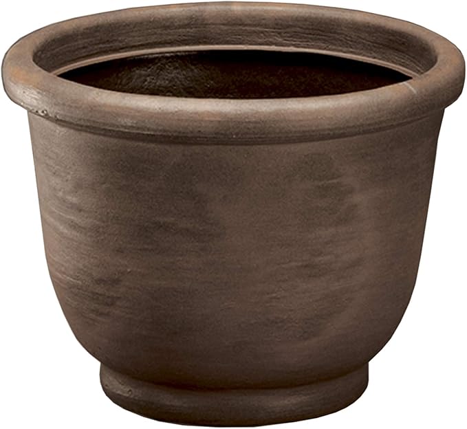 Crescent Garden Agave Planter, Classic Lightweight Resin Planter - UV-Resistant Flower Pots - Indoor & Outdoor Pot for Flowers, Houseplant, Herbs, 14" W x 11" H (Rust)