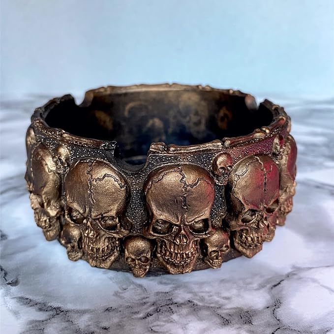 Skull Concrete Flower Pot Cement Molds Silicone Plant Molds Candle Holder Mould Epoxy Resin Mold Jewelry Storage Box Mold