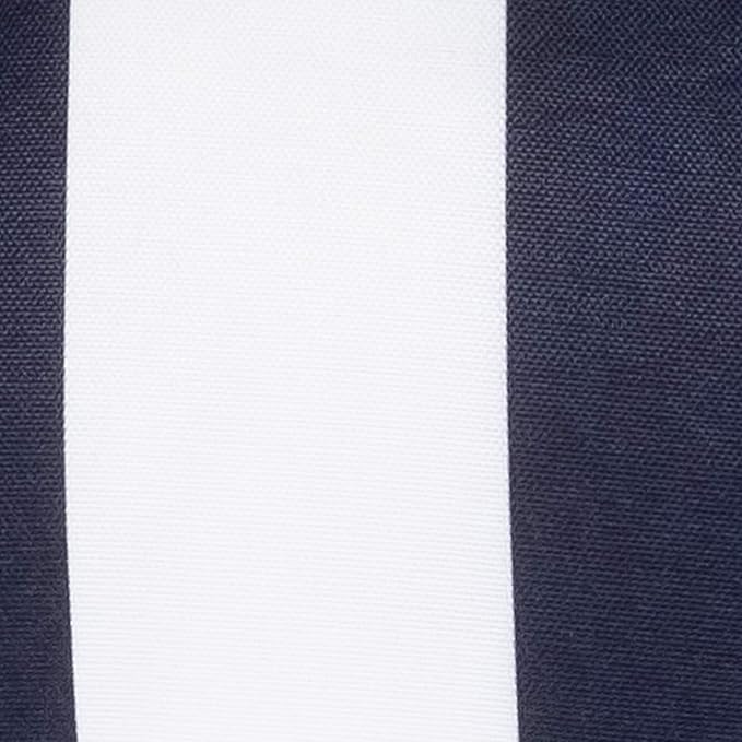 Sweet Home Collection Patio Cushions Outdoor Chair Pads Premium Comfortable Thick Fiber Fill Tufted 19" x 19" Seat Cover, 6 Pack, Havana Navy/White