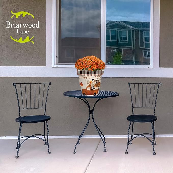 Briarwood Lane Planter 11.75" x 11" x 11" Happy Fall Pickup Truck Medium for Fall Planter
