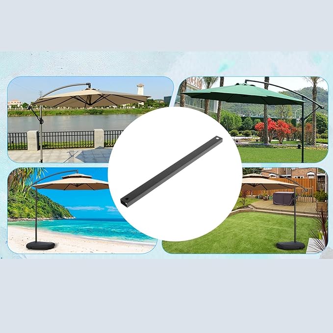 Fenteer Patio Umbrella Accessories Tool Sunshades Parts Maintenance Parasol Bases Part Replacements for Courtyard Picnic Beach Umbrella Balcony Garden, Fixing Handle Pole