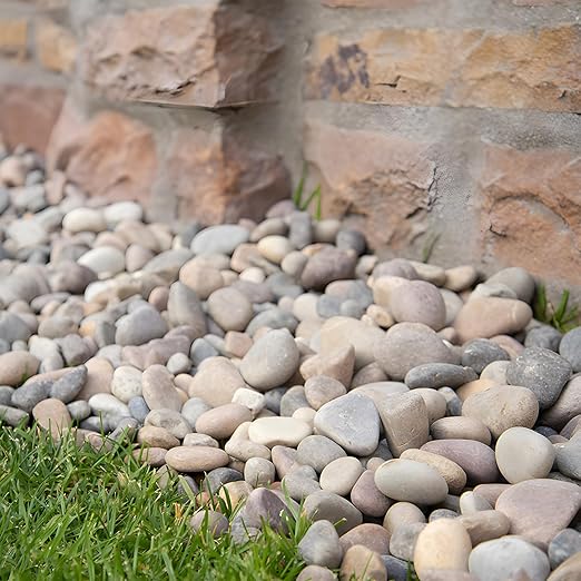 Large River Rocks, 20lbs Aquarium Rocks, 3-4 Inch Colorful Pebbles for Indoor Plants, Natural Stones for Landscaping Garden Paving Plant Rocks Crafting Walkways
