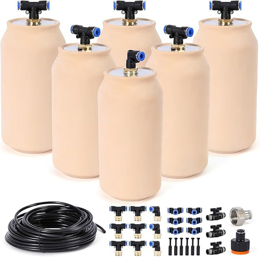 6pcs Ollas IIrrigation System Large Classic Self-Watering Ollas Self Watering 41oz Olla Watering System 4x4x8in Classic Plant Watering Stakes Vacation Plant Watering Devices