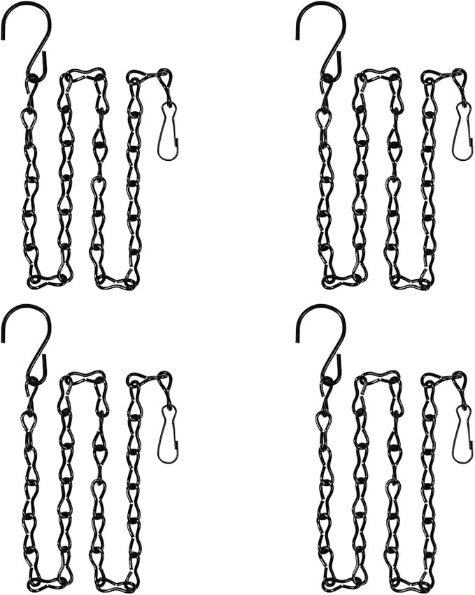 4 Pack 36 Inches Hanging Chain for Bird Feeders, Planters, Birdbaths, Billboards, Lanterns, Chalkboards, Decorative Ornaments (36 Inch 4pc)
