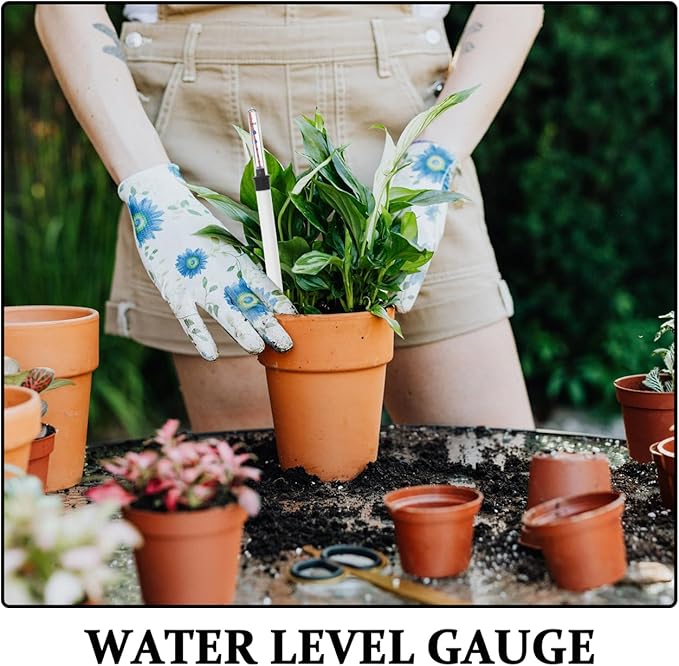 NOLITOY 2pcs Water Level Gauges: 300ml Plants Water Shortage Reminder Flower Pot Shortage Indicator for Garden and Home Use