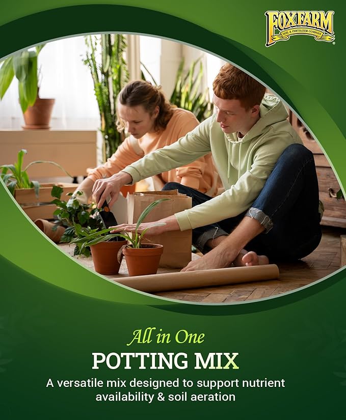 FoxFarm Ocean Forest Potting Soil, 12qt – Light, Aerated Texture, Designed for All Container Plants – pH Adjusted for Optimal Nutrient Uptake, Effectively Retains Moisture (12 Quart (4 Pack))
