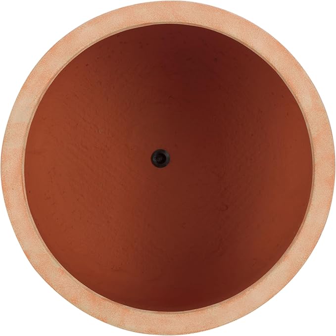 SAFAVIEH Outdoor Collection Nardo Terracotta Cement Planter Pot Set of 2