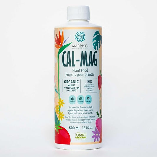 MARPHYL Organic Cal-Mag Liquid Fertilizer – Calcium & Magnesium Supplement to Correct Plant Deficiencies, Supports Strong Growth for Garden Flowers, Vegetables, Succulents & Hydroponics