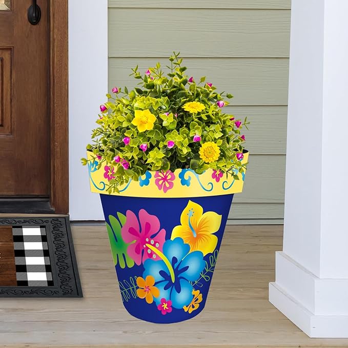 Briarwood Lane Spring Planter 14" x 15" x 15" Hello Sunshine Large for Spring Planter