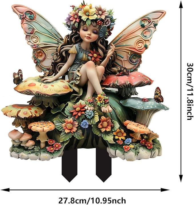 Sleeping Elf Bohemian Flower Pot Decor - Fairy Planter Pots for Home or Garden