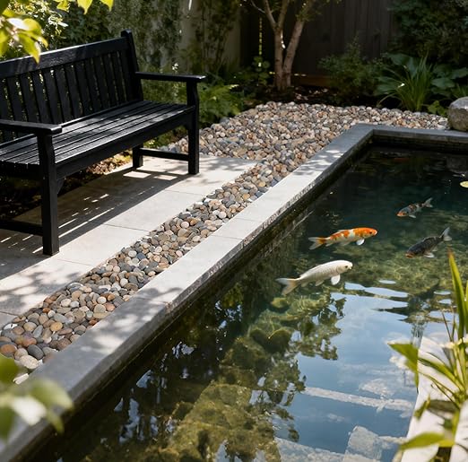 20 lbs River Rocks for Landscaping, 1"-2" Decorative Garden Stones for Plants, Flower Pots, Vase, Walkways, Yard, Natural Rocks for Aquarium, Fish Tank