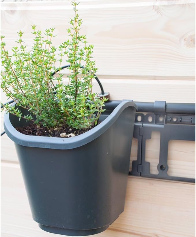 DIG GLW08 Living Wall™ Vertical Garden Kit 8 Pots & Drip Irrigation System- Complete Vertical Gardening Solution