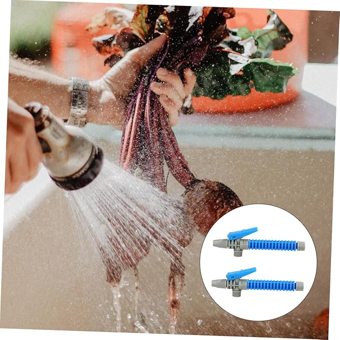 Toyvian 1set Versatile Sprayer Accessories with Grip Handle Replacement Nozzles for Outdoor Use Compatible with Various Spray Rods Prevents Water Leakage Random Color 2pcs