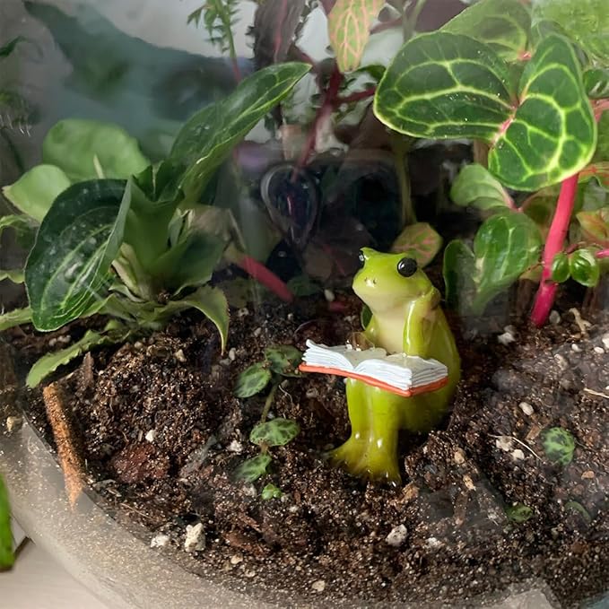 Miniature Small Frog and Rabbit Figurines Fairy Garden Supplies Terrarium Accessories DIY Miniature Garden