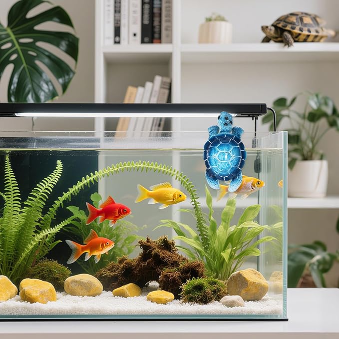 Sea Turtle Figurines Plant Decorations for Pots, Tortoise Plant Pot Decor, Hanging Resin Turtle Decor Planter Decorations for Bonsai Succulents Aquariums, Creative Gifts for Plant Lovers