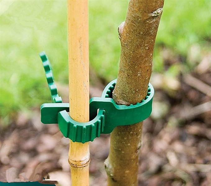10 PCS Tree Stake Support Bands, Plant Ties Tree Training System, Heavy Duty Adjustable Interlock, Reusable Garden Plants Shrub Ties, Strap-Cable, Plant & Tree Ties for Staking 9.4inch