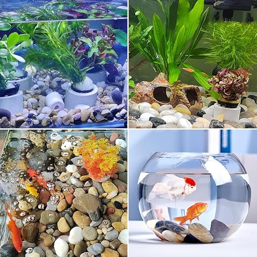 10LB High Polished Colorful River Rocks,1-2.2 Inch Mixed Color Pebbles for Garden Landscaping, Decorative River Rocks for Fish Tank, Aquarium, Vase Filling, Outdoor Decorative River Rocks