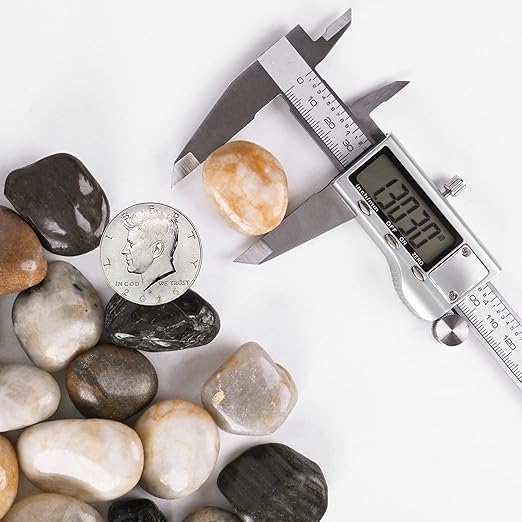 River Rocks for Plants 11.25 LB Small Decorative Pebbles 1"-1.5" Polished Stones Smooth Aquarium Gravel for Fish Tank Vases Indoor Planters Outdoor Landscaping Garden (180oz)