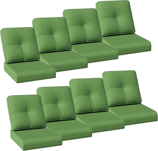 Joyside Outdoor Chair Cushions Set, 22x25/22x24 Inch Patio Furniture Deep Seat Cushions, Water Resistant & Thick Cushion, Outdoor Replacement Cushions for Seat and Sofa