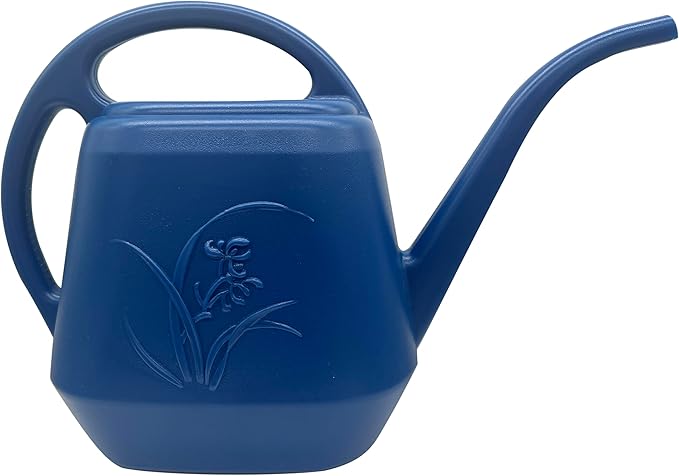 Hand Watering Can - with Long Spout - 1 Gallon - Blue