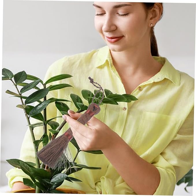 Didiseaon 3Pcs Palm Fiber Bonsai Brush for Flowerpot Cleaning Garden Washing Tool Durable Scratch Design Convenient Bonsai Care Accessories