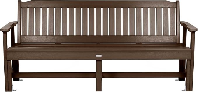 Sequoia Professional CM-BENSQ62-ACE Commercial Grade Exeter 6 Foot Garden Bench, Weathered Acorn