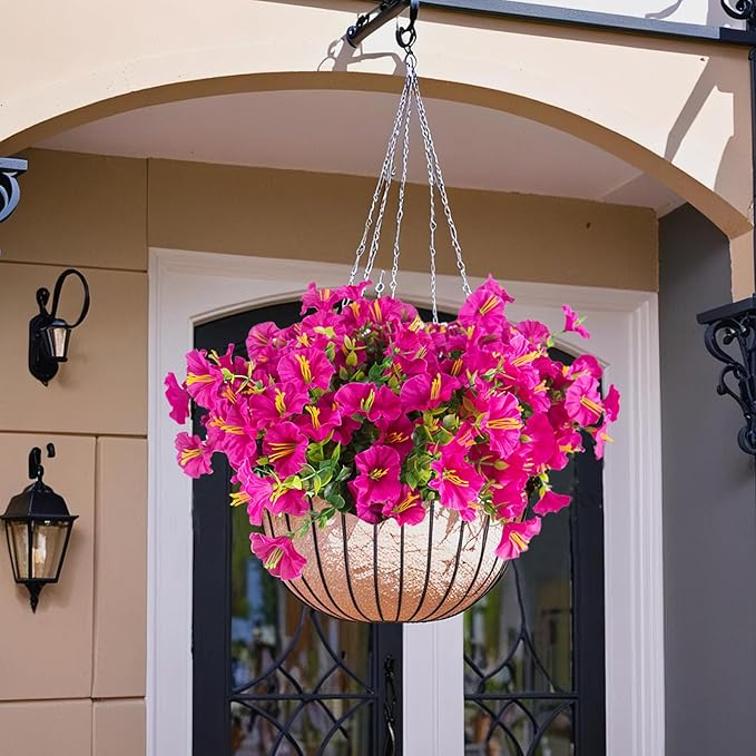 Christmas Artificial Mums 12 Bundles Red Bulk Fake Flowers Faux Planters Real Touch Stems for Outdoors Fall Silk Flower UV Resistant Urn Filler Front Porch Thanksgiving Decorations for Home Garden