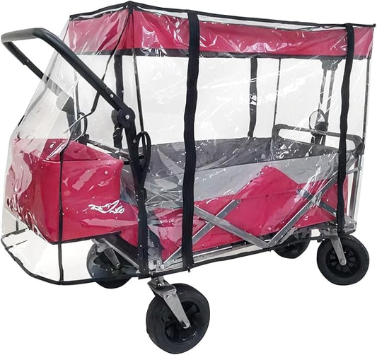 Wagon Cover for Rain, Universal Rain Cover Water Proof Wind Cover Stroller Baby Trend Quad Radio Flyer Wagon Rain Cover Trolley Cart Accessories for Outdoor Garden Camping Picnic