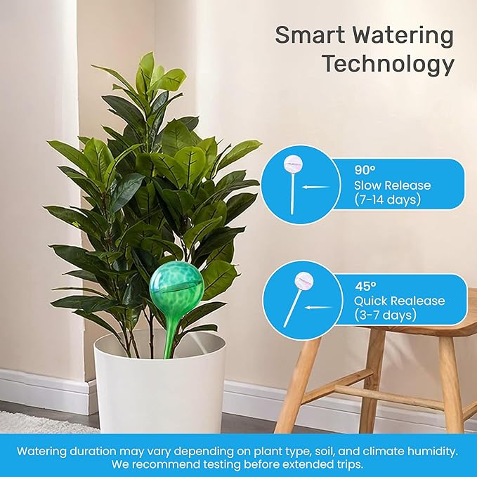 Automatic Plant Watering Globes Self Watering Planter Inserts 1 Pack | Hands Free Multicolor Glass Bulb | Planter Spikes to Support Indoor & Outdoor Plant Health (100ml)