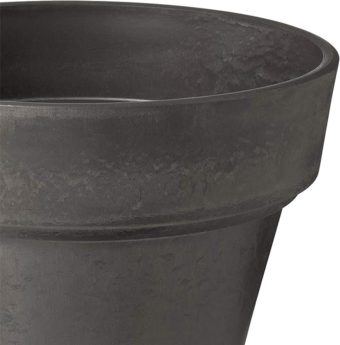 PSW Arcadia Garden Products OT55DC Traditional Pot, 21.5 by 20-Inch, Dark Charcoal