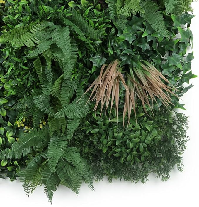 ULAND Artificial Topiary Hedges Panels, Ivy Fence Mat,Verticial Garden Privacy Fence Screen Greenery Wall Backdrop Decor, Garden Privacy Screen Fence（B052） 40x40‘’
