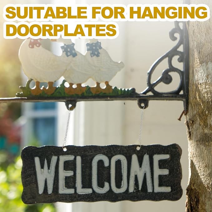 PATIKIL Hanging Chains with Lobster Clasp, 6 Pcs Plant Hangers for Bird Feeders Planters Lanterns Wind Chimes Chalkboards and Ornament, Silver