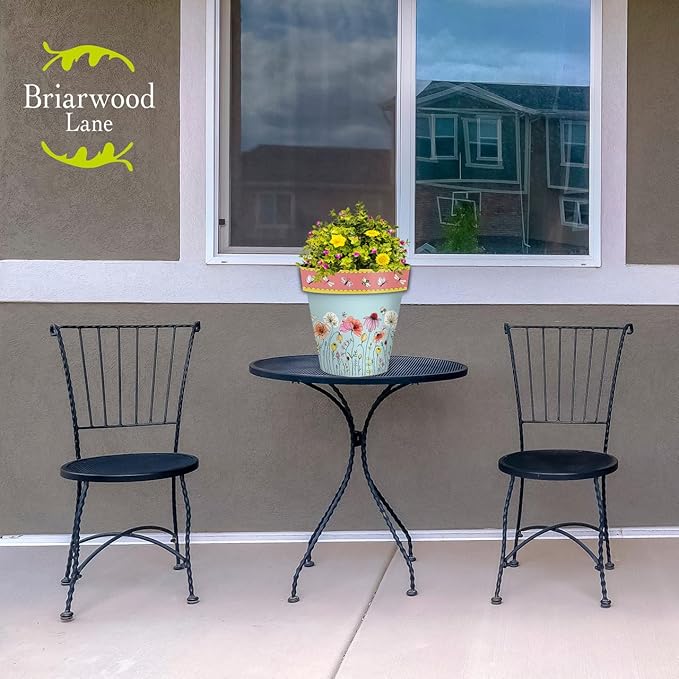 Briarwood Lane Spring Planter 11.75" x 11" x 11" Wildflowers Medium for Spring Planter