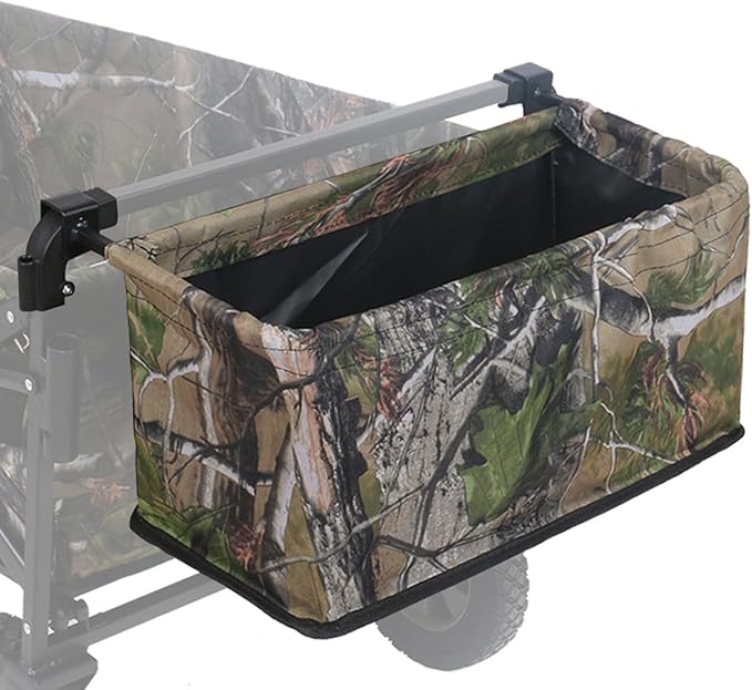 Wagon Cart Tail Bag Utility Oxford Cloth Portable Storage Bag Wagon Cart Accessories for Shopping Picnic, Light Green