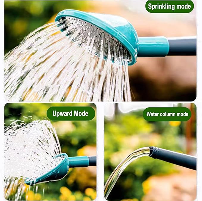Watering Can, 5 L/1.3 Gallon Long Nozzle Plastic Spray Watering Can, Large Watering Can with Comfortable Handle for House, High Capacity Water Can for Garden, Plant Watering Devices for House (Blue)
