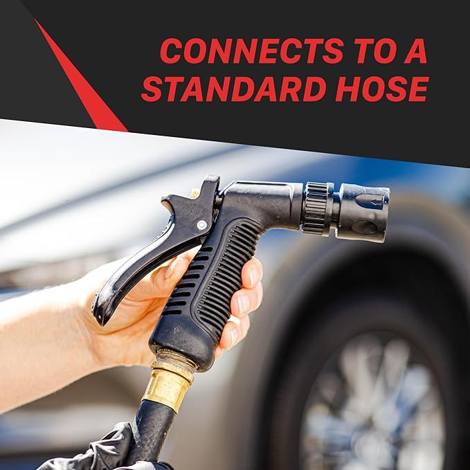 Maxshine Low Pressure Foam Gun – 1L Bottle, Anti-Slip Base, Universal Garden Hose Connection – Lubricated Foam, Dirt Removal, Quick Cleaning for Automotive Exterior