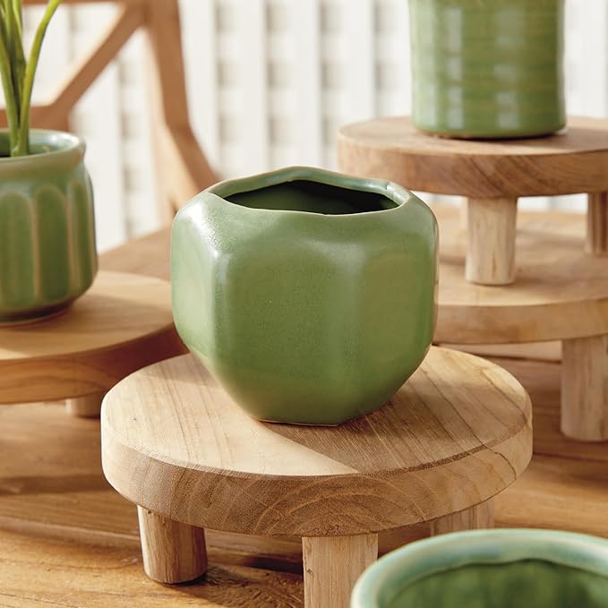 Napa Home & Garden DEZIE MINI POTS Set of 6 Green