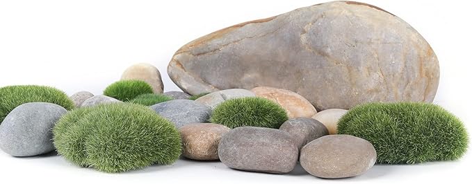 20LB Smooth Pebbles River Rocks for Landscaping, 100% Natural Hand-Picked Premium Decorative Pebbles, Ideal for Garden Landscaping, Home Decor, Aquariums, Painting,Mixed Colors