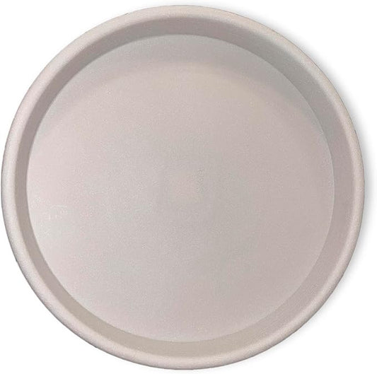 Crescent Garden Universal Round Planter Saucer, Durable Drainage Dish for Plant Pots, Heavy-Duty Plant Dishes Saucer, Indoor & Outdoor Plant Trays - Parchment (23 inch Inner, 25 inch Outer Diameter)
