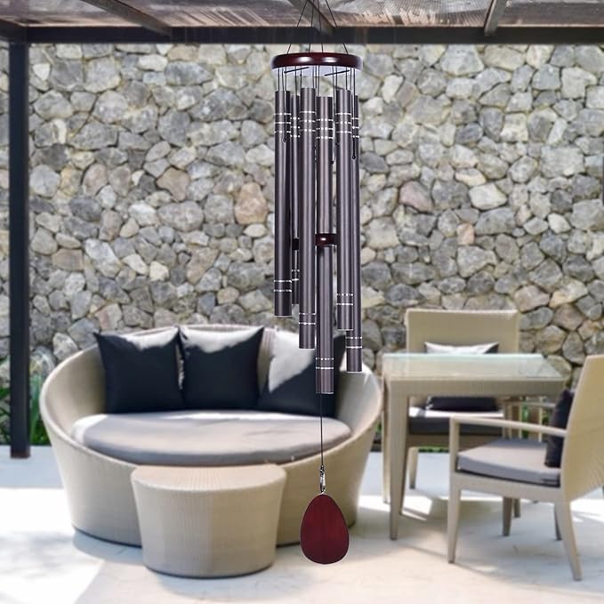 Large Wind Chimes Outside Deep Tone Memorial Wind Chime for Loss of Loved one,Sympathy Gift for Bereavement,Condolence,Funeral, Big Hanging Decor for Your Garden,Yard and Patio