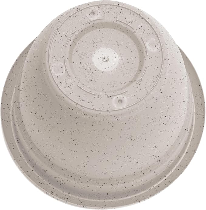 Bloem Ariana 12" Vanilla Bean Round Self-Watering Resin Planter Pot - Rolled Rim Indoor and Outdoor Gardening Planter