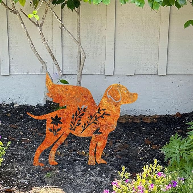 Coyote Sign Yard Art,Coyote Garden Sign Stake, Metal Coyote Marker Sculpture,Coyote Sculpture,Coyote Sign,Coyote Statue,Coyote Yard Art,Coyote Desert Yard Art,Christmas Gifts for Planter Decor.