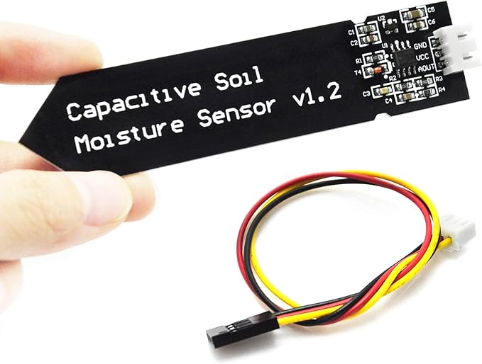 Gikfun Capacitive Soil Moisture Sensor Corrosion Resistant for Arduino Moisture Detection Garden Watering DIY (Pack of 2PCS) EK1940