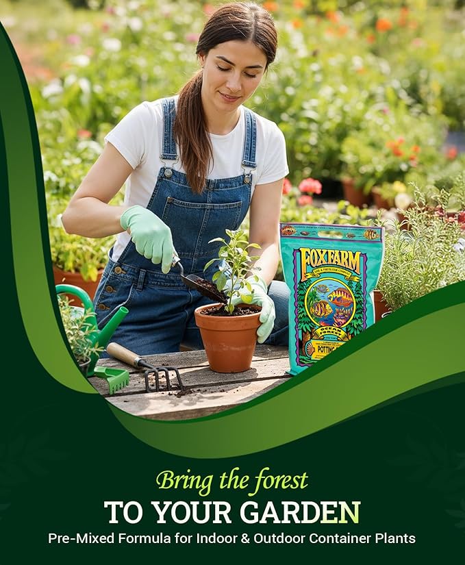 FoxFarm Ocean Forest Potting Soil, 12qt – Light, Aerated Texture, Designed for All Container Plants – pH Adjusted for Optimal Nutrient Uptake, Effectively Retains Moisture (12 Quart (3 Pack))