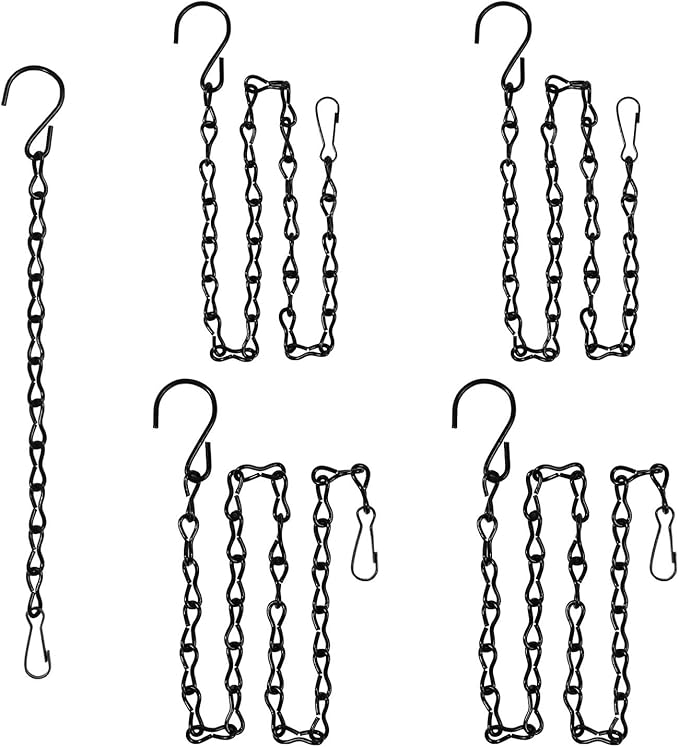 4 Pack 12, 24 and 36 Inches Hanging Chain for Bird Feeders, Planters, Birdbaths, Billboards, Lanterns, Chalkboards, Decorative Ornaments (Combo 4pc)