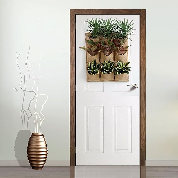12 Pocket Vertical Garden Wall Planter Tower - Herb - Outdoor Indoor - Hanging - Plant - Living - Balcony - Growing System - Biodegradable - Sustainable - Vegetable -Patio…