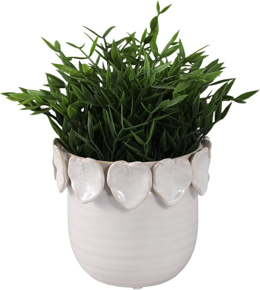 Sagebrook Home Ceramic Unique Decorative Planter for Indoor Greenery