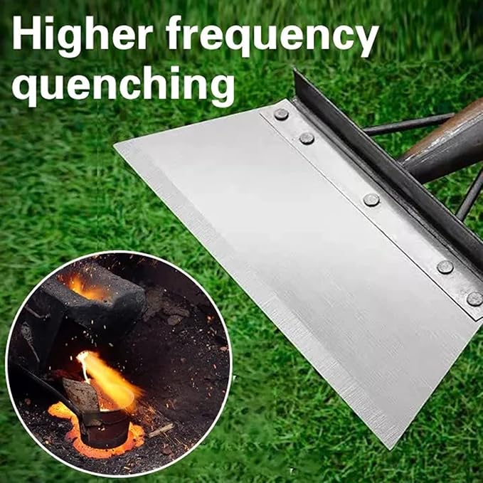 Multifunctional Cleaning Shovel, Gardscraper Multi-Functional Garden Cleaning Shovel Flat Shovel, Garden Spade Shovel, Heavy Duty Garden Tool for Digging, Lawn Edging, and Weed Removal (30cm/12in)