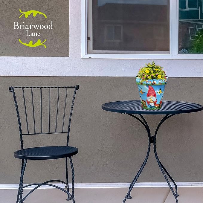 Briarwood Lane Summer Planter 8.5" x 8.5" x 8.5" Gnome Sweet Gnome Small for Summer Planter